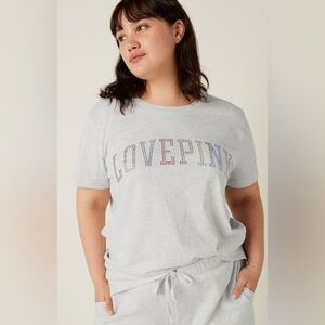 VS PINK Jeweled Rinestone Everyday Tee Size Medium